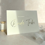 bride tribe wedding party proposal card handmade by zara