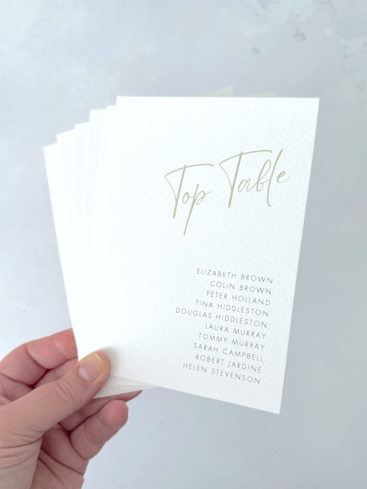 hannah table plan cards for seating plan chart wedding day stationery