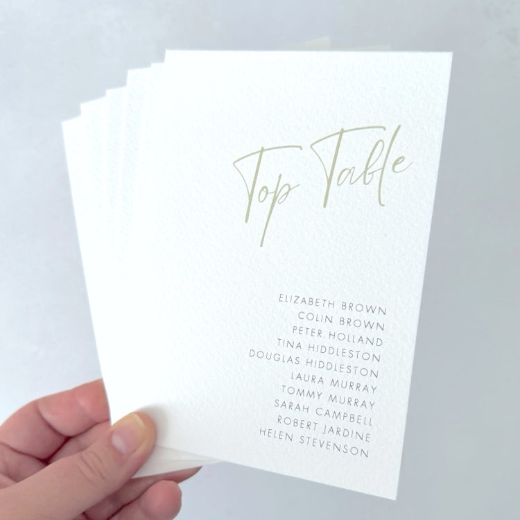 hannah table plan cards for seating plan chart wedding day stationery