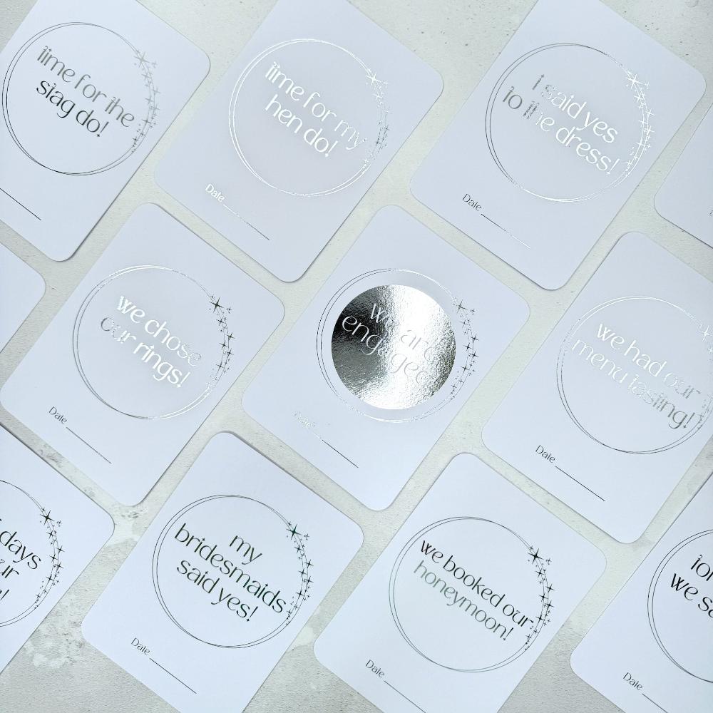 engagement gift wedding planning countdown cards