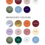 Card colours for wedding invites and stationery Handmade by Zara
