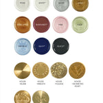 Handmade by Zara wax seal colours and designs