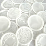 white wax seal peel and stick