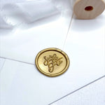 save the date pre made wax seal for engagement and wedding card
