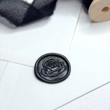 black rose ready made wax seal alternative weddings