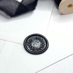 black olive wreath ready made wax seal
