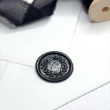 black olive wreath ready made wax seal