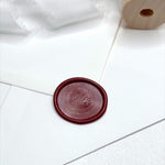 black red wax seal