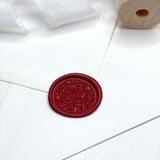 burgundy red foliage ready made wax seal