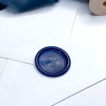 navy blue self adhesive wax seal sticker for DIY bride