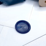 navy blue self adhesive wax seal sticker for DIY bride