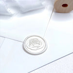 pearl rose self adhesive wax seal