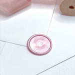 pink plain blank handmade wax seal