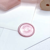 pink plain blank handmade wax seal
