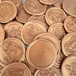 rose gold pre made self adhesive wax seal