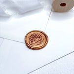 rose gold rose wax seal ready made