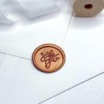 rose gold save the date wax seal for cards