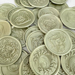sage green wax seal ready made for weddings
