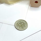 sage green foliage leaf peel and stick wax seal