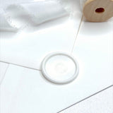 white blank peel and stick wax seal sticker