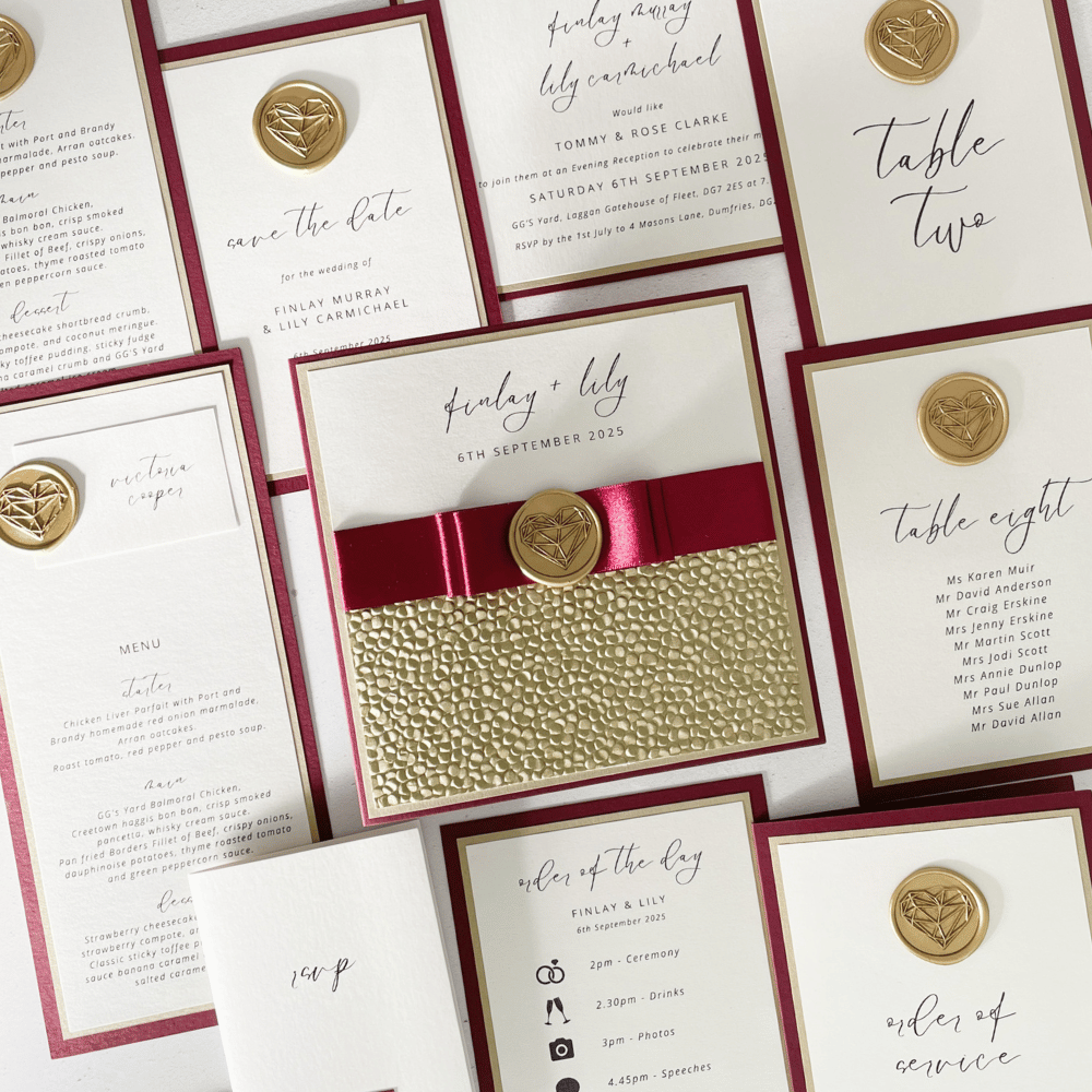 LILY WEDDING STATIONERY SUITE