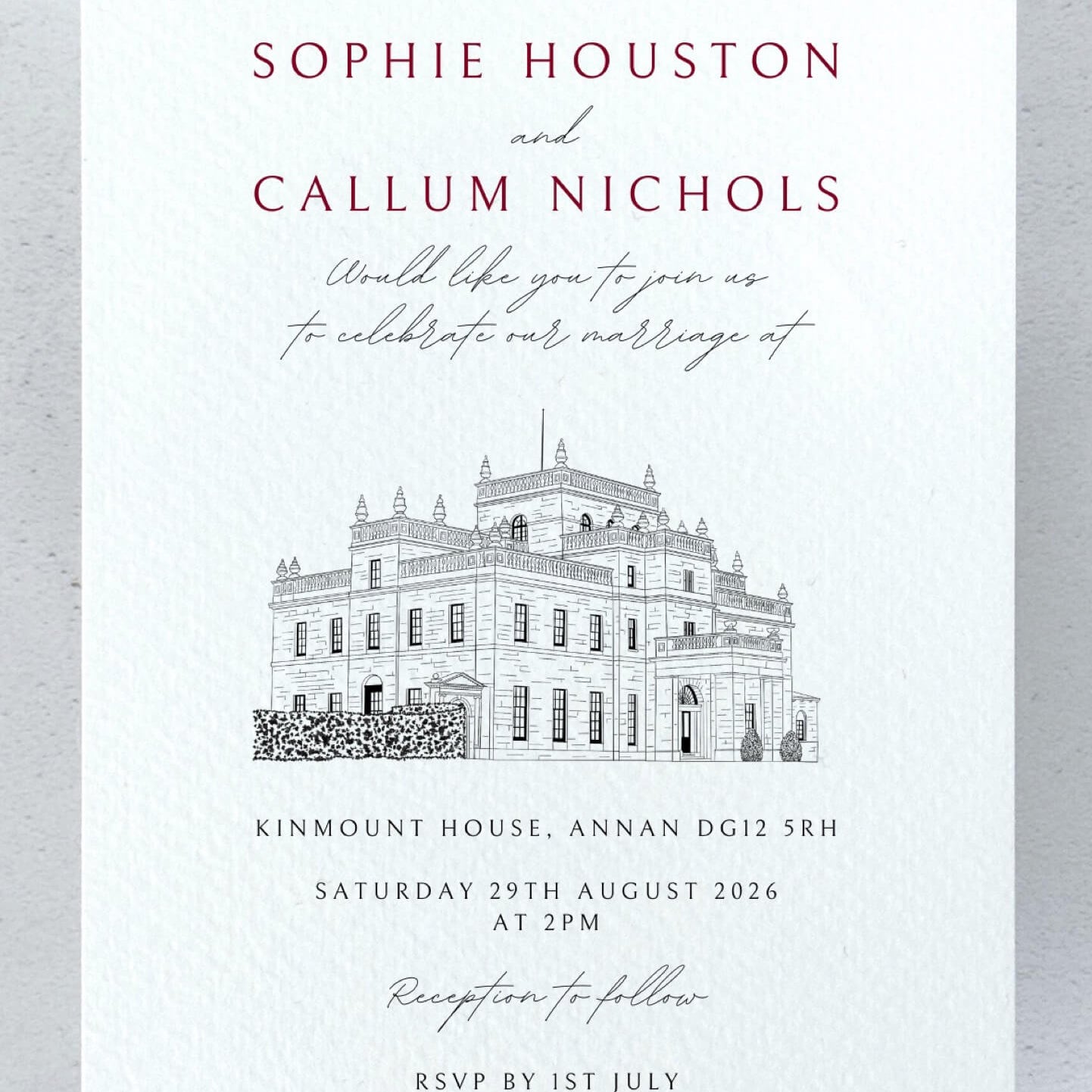 Venue Illustration - Kinmount House