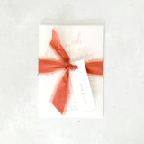 Hannah-vellum-wrap-silk-ribbon-orange-handmade-by-zara