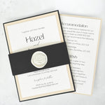 Lyn layered black and white invite minimalist wedding invite sample dumfries scotland