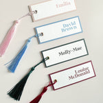 megan tassel wedding breakfast place card