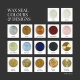 Handmade by Zara wax seal colours and designs