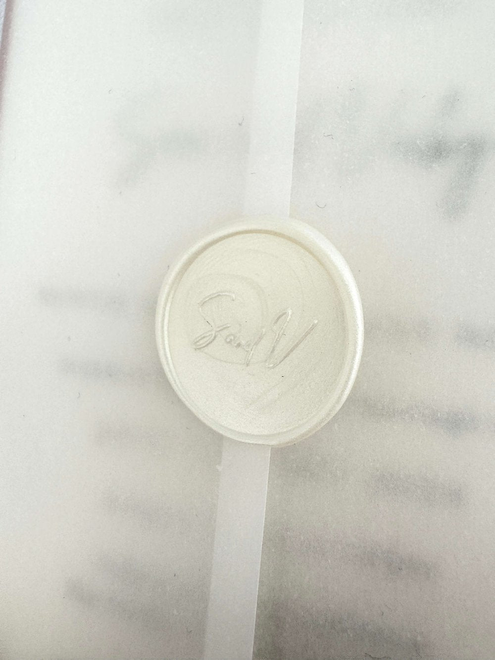 personalised wax seal design wedding invite handmade by zara