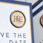 custom wax seal monogram for wedding invite