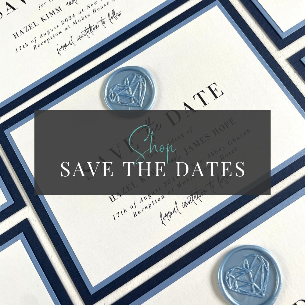 shop save the dates with handmade by Zara wedding Invites and Stationery Dumfries