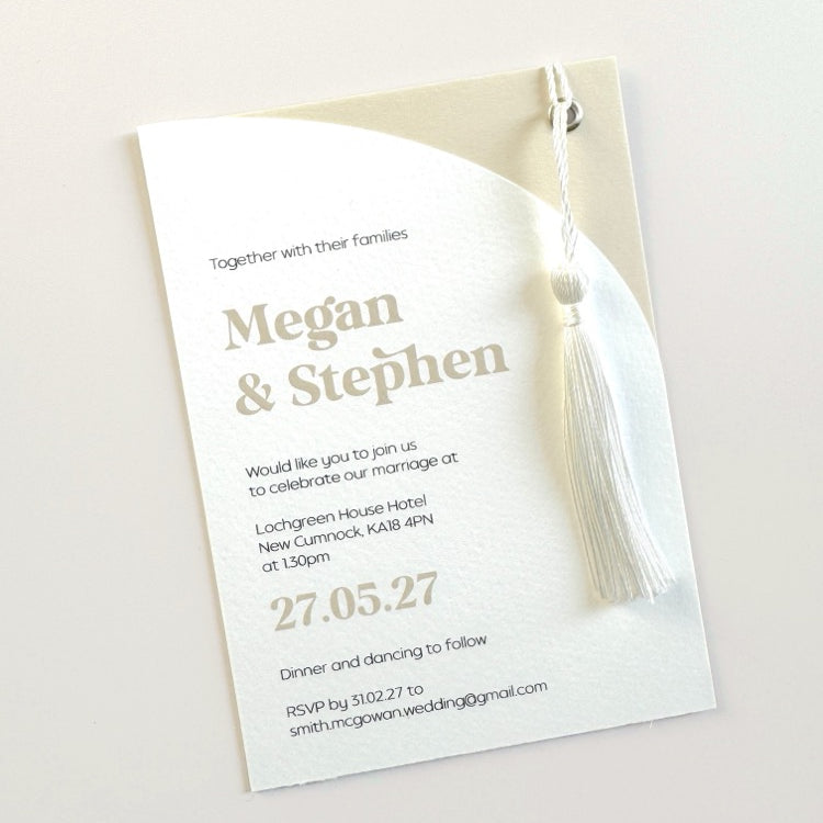 MEGAN tassel Wedding Invite