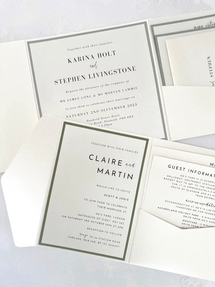 printed guest names for wedding invites handmade by zara