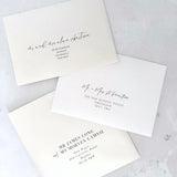 upgrade printed guest addressing for wedding invitation envelopes