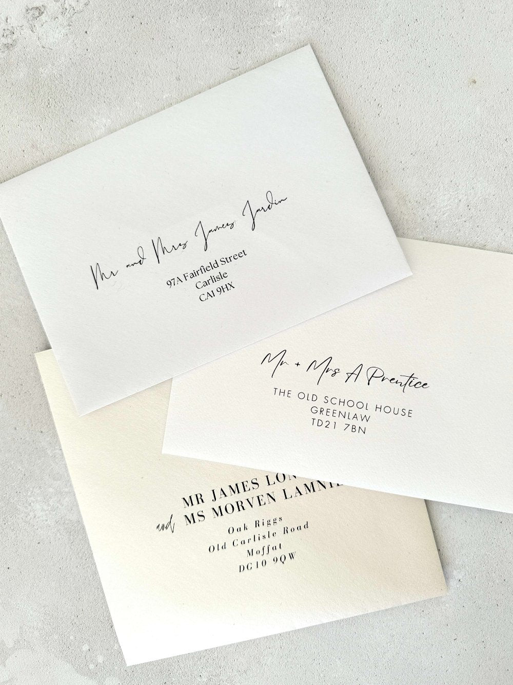 upgrade printed guest addressing for invite envelopes