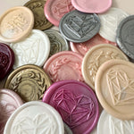 ready made wax seals, seconds, various designs handmade by zara