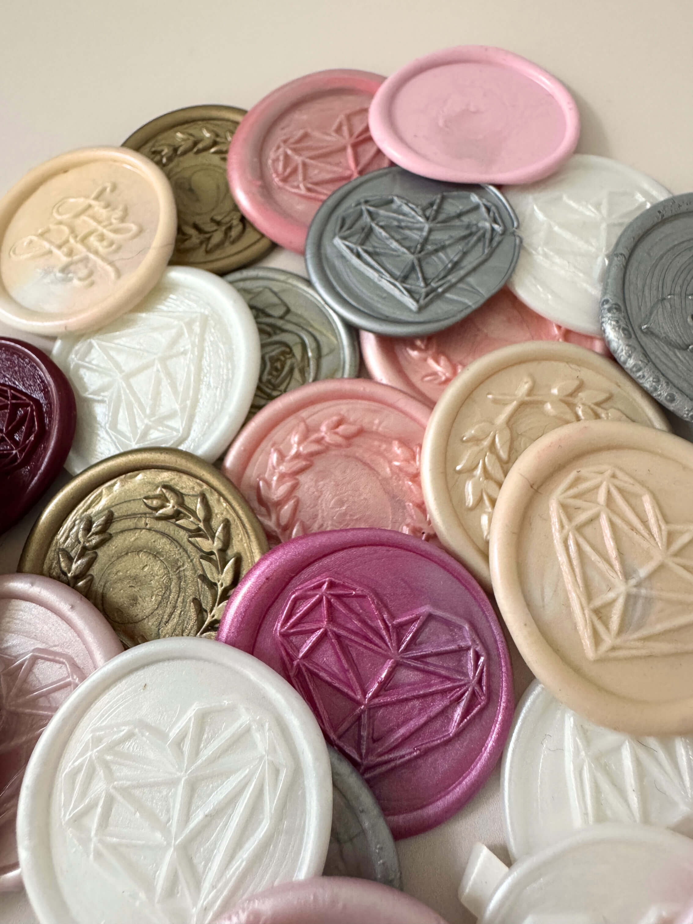 ready made wax seals, seconds, various designs handmade by zara