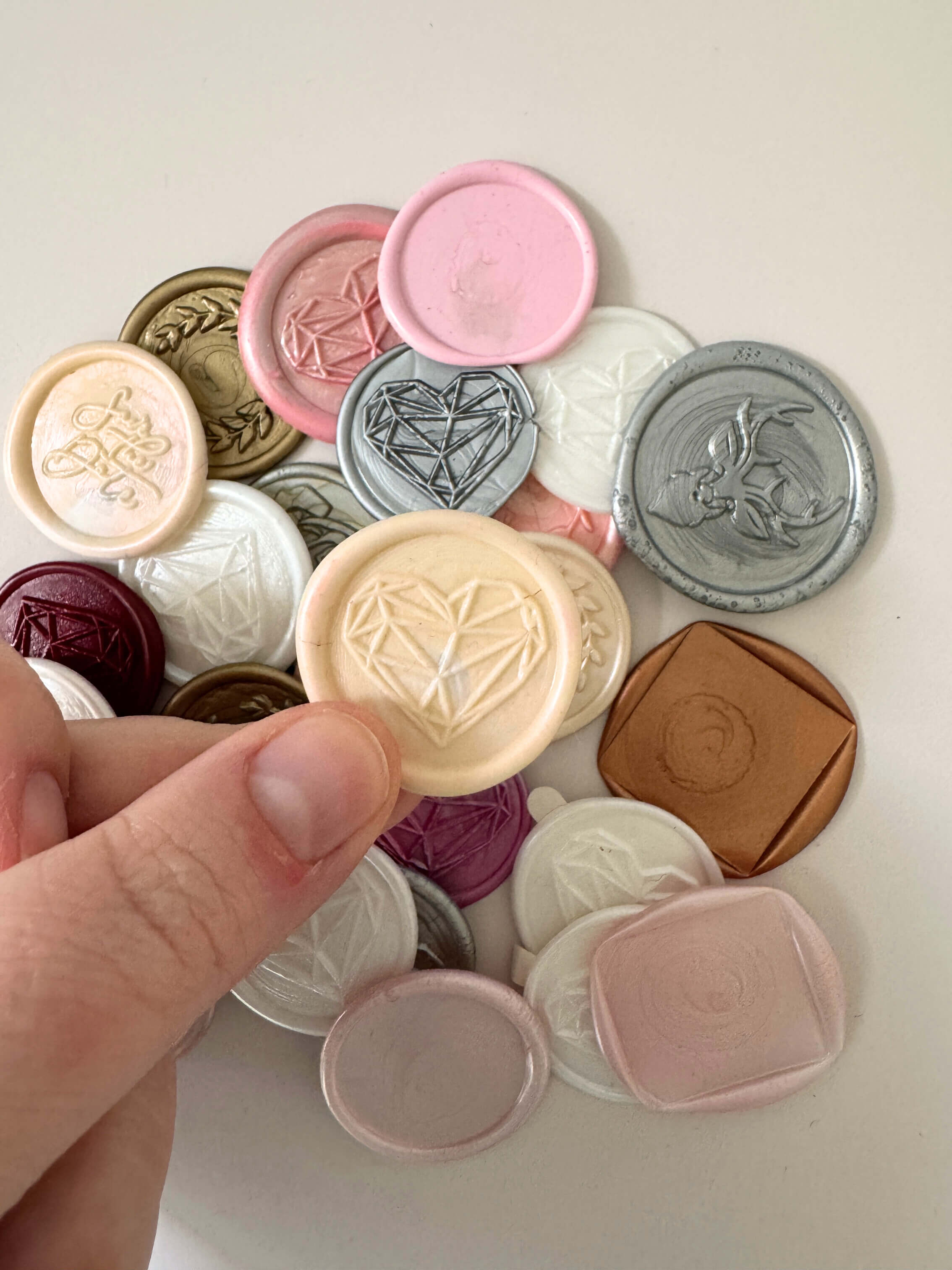 peel and stick wax seal seconds for DIY brides