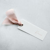 SARAH Place Card & Silk Ribbon